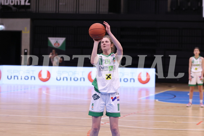19.02.2023, Graz, Raiffeisen Sportpark, Basketball Damen Superliga 2022/23, Grunddurchgang 13.Runde, UBI Holding Graz vs. Vienna United Women ,  