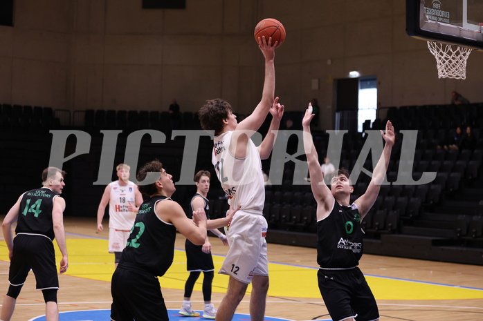 19.02.2023, Graz, Raiffeisen Sportpark Graz, Basketball Zweite Liga 2022/23, Grunddurchgang, Runde 17, Future Team Steiermark vs Union Deutsch Wagram Alligators