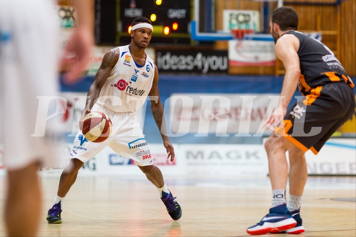 Basketball, ABL 2016/17, Grunddurchgang 2.Runde, Oberwart Gunners, Klosterneuburg Dukes, Derek Jackson Jr. (6), Romed Vieider (5)