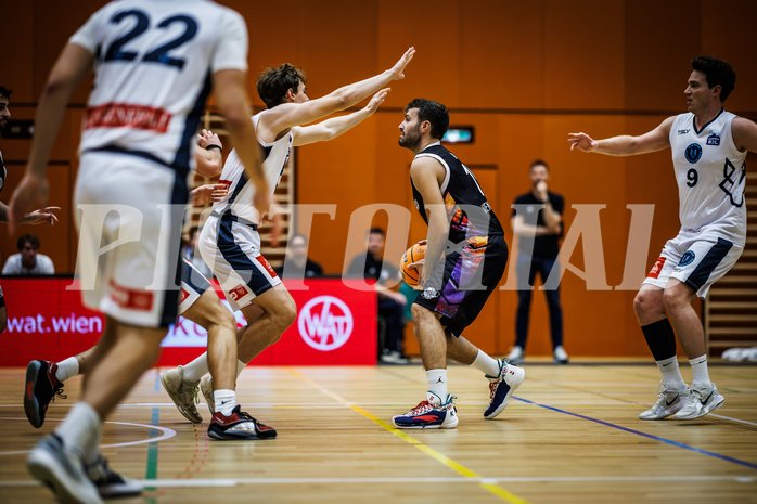 Basketball, Basketball Zweite Liga 2024/25, Grunddurchgang 3.Runde, Vienna Timberwolves, Vienna United, Marko Bakula (19)