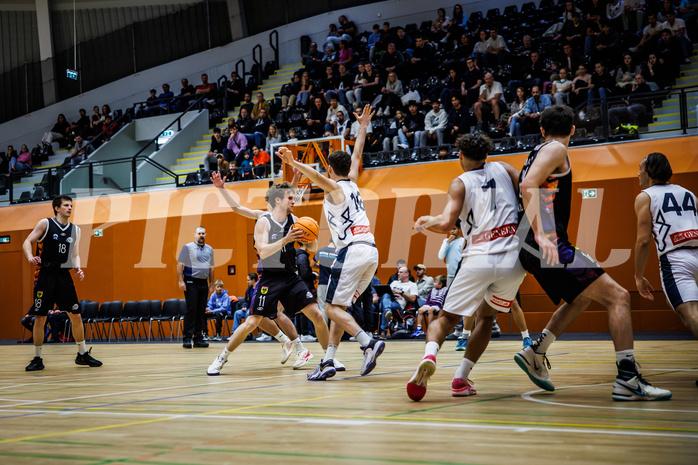 Basketball, Basketball Zweite Liga 2024/25, Grunddurchgang 3.Runde, Vienna Timberwolves, Vienna United, Marius Witzmann (11)