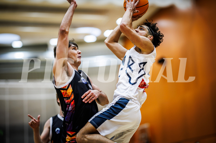 Basketball, Basketball Zweite Liga 2024/25, Grunddurchgang 3.Runde, Vienna Timberwolves, Vienna United, Armin Karian (7)