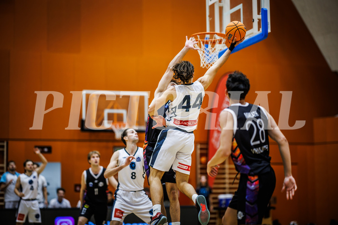 Basketball, Basketball Zweite Liga 2024/25, Grunddurchgang 3.Runde, Vienna Timberwolves, Vienna United, Ivor Kuresevic (44)