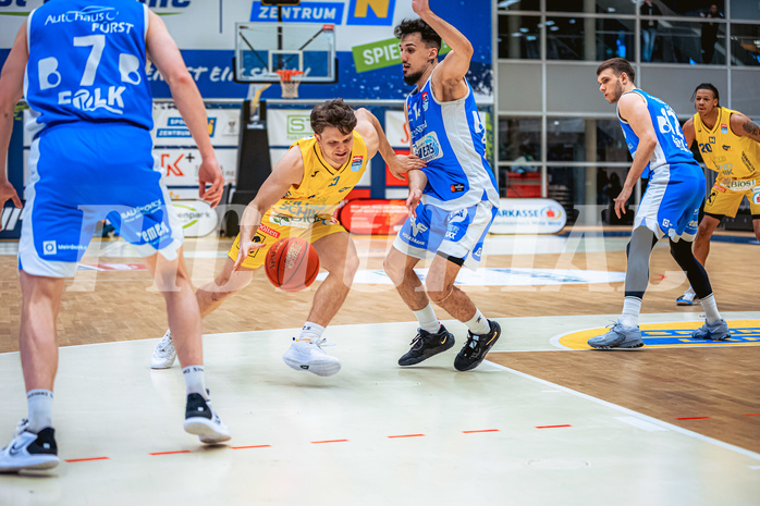 Basketball, Win2Day Superliga 2022/23, 2. Platzierungsrunde, SKN St. Pölten, Oberwart Gunners, Felix Angerbauer (4)