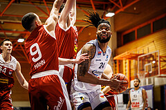 Basketball, win2day Basketball Superliga 2022/23, 2. Qualifikationsrunde, BBC Nord Dragonz, Traiskirchen Lions, Aristide Boya (24)