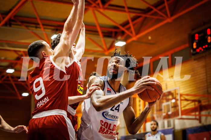 Basketball, win2day Basketball Superliga 2022/23, 2. Qualifikationsrunde, BBC Nord Dragonz, Traiskirchen Lions, Aristide Boya (24)