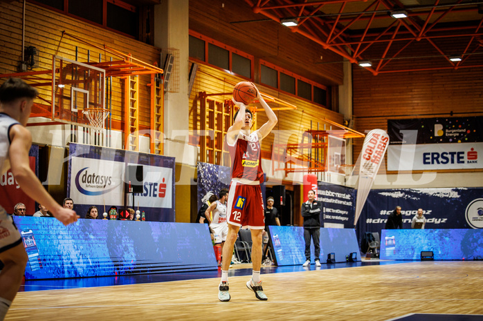 Basketball, win2day Basketball Superliga 2022/23, 2. Qualifikationsrunde, BBC Nord Dragonz, Traiskirchen Lions, Nils Kühteubl (12)