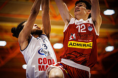 Basketball, win2day Basketball Superliga 2022/23, 2. Qualifikationsrunde, BBC Nord Dragonz, Traiskirchen Lions, Nils Kühteubl (12)