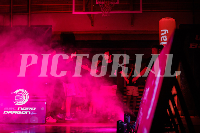 Basketball, win2day Basketball Superliga 2022/23, 2. Qualifikationsrunde, BBC Nord Dragonz, Traiskirchen Lions, Intro
