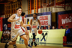 Basketball, win2day Basketball Superliga 2022/23, 2. Qualifikationsrunde, BBC Nord Dragonz, Traiskirchen Lions, Kyran Jordan Mc Clure (13)