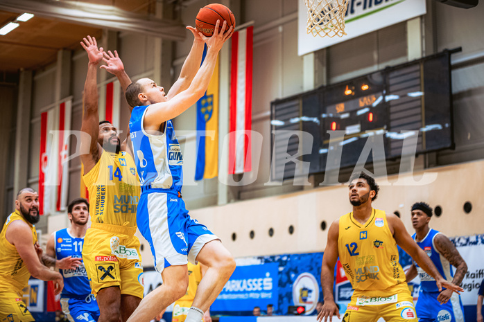 Basketball, Win2Day Superliga 2022/23, 2. Platzierungsrunde, SKN St. Pölten, Oberwart Gunners, Sebastian Käferle (7)