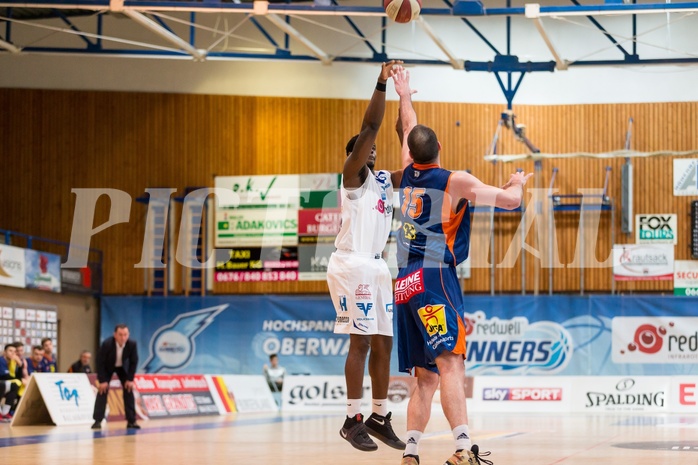 Basketball, ABL 2016/17, Grunddurchgang 35.Runde, Oberwart Gunners, Fürstenfeld Panthers, Cedric Kuakumensah (5)