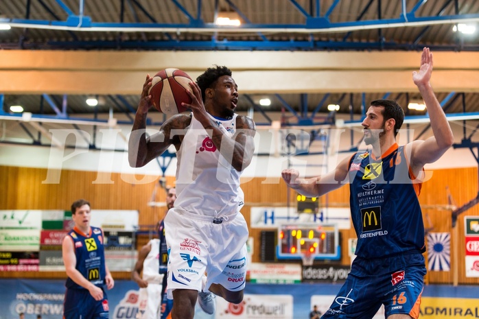 Basketball, ABL 2016/17, Grunddurchgang 35.Runde, Oberwart Gunners, Fürstenfeld Panthers, Jamari Traylor (9)