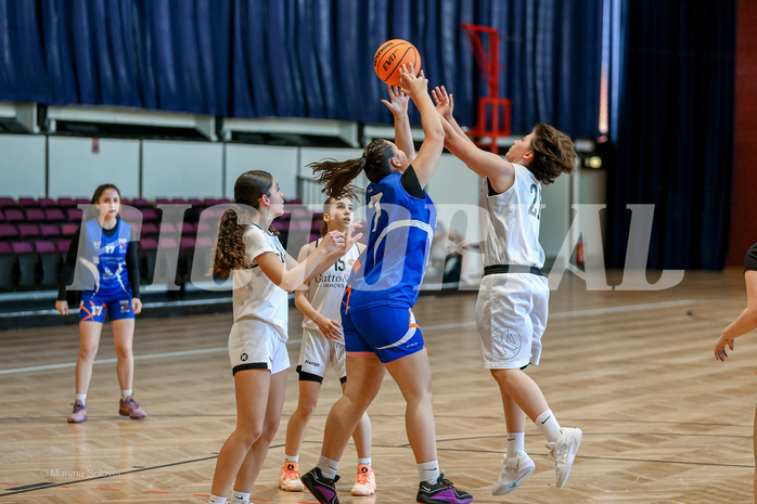 27.04.2025 Österreichischer Basketballverband 2024/25, SLWU16 VF Basket Flames UNION vs. DBB  Basketgirls Wels