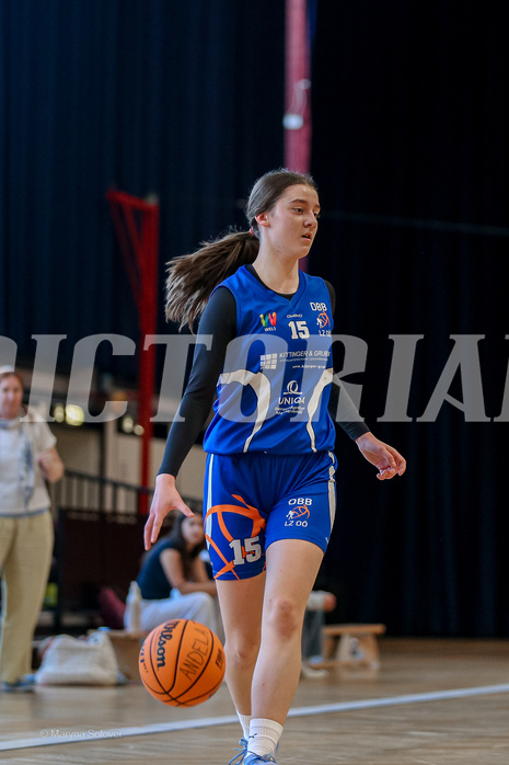 27.04.2025 Österreichischer Basketballverband 2024/25, SLWU16 VF Basket Flames UNION vs. DBB  Basketgirls Wels