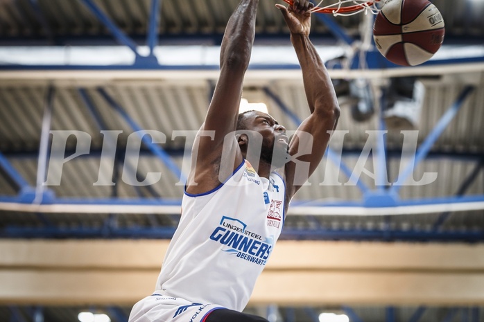 Basketball, ABL 2018/19, Playoff HF Spiel 2, Oberwart Gunners, Gmunden Swans, Christopher Tawiah (14)