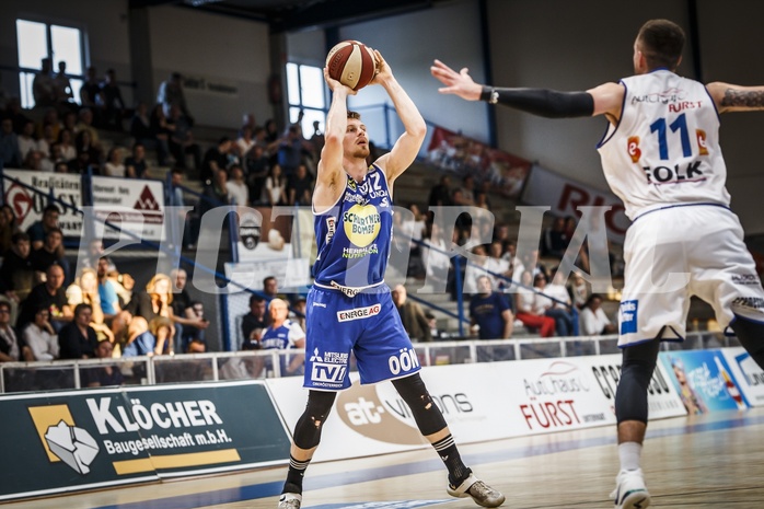 Basketball, ABL 2018/19, Playoff HF Spiel 2, Oberwart Gunners, Gmunden Swans, Matthias Linortner (12)