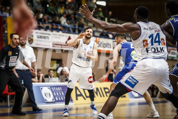 Basketball, ABL 2018/19, Playoff HF Spiel 2, Oberwart Gunners, Gmunden Swans, Christopher Tawiah (14)