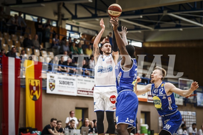 Basketball, ABL 2018/19, Playoff HF Spiel 2, Oberwart Gunners, Gmunden Swans, Hayden Thomas Lescault (11)