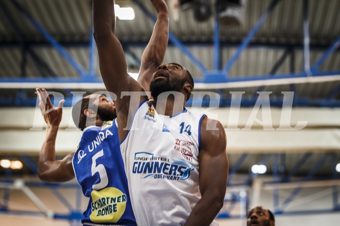 Basketball, ABL 2018/19, Playoff HF Spiel 2, Oberwart Gunners, Gmunden Swans, Christopher Tawiah (14)