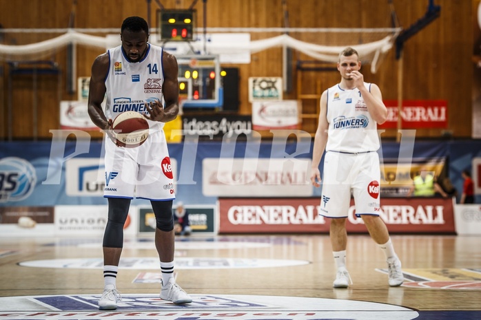 Basketball, ABL 2018/19, Playoff HF Spiel 2, Oberwart Gunners, Gmunden Swans, Christopher Tawiah (14)