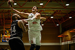 Basketball, Basketball Zweite Liga, Playoffs: Viertelfinale 2. Spiel, BBC Nord Dragonz, Mattersburg Rocks, Fuad Memcic (44)