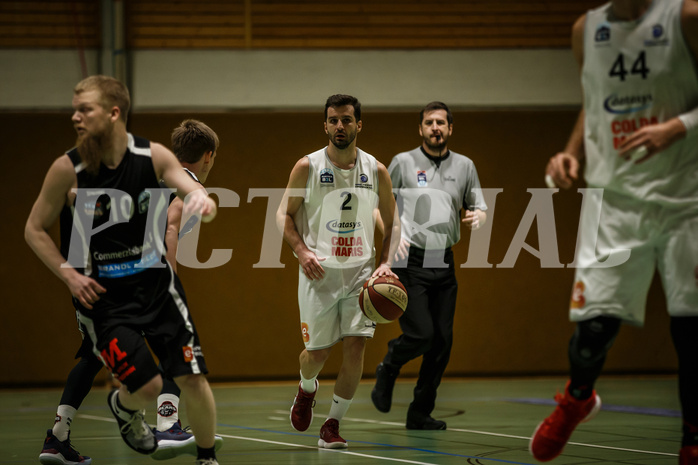 Basketball, Basketball Zweite Liga, Playoffs: Viertelfinale 2. Spiel, BBC Nord Dragonz, Mattersburg Rocks, Petar Cosic (2)