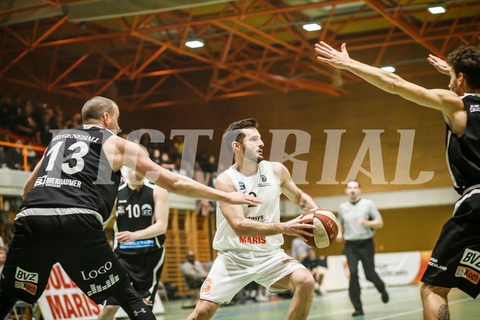 Basketball, Basketball Zweite Liga, Playoff: Viertelfinale 2. Spiel, BBC Nord Dragonz, BK Mattersburg Rocks, Petar Cosic (2)