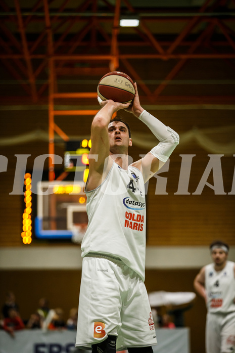 Basketball, Basketball Zweite Liga, Playoffs: Viertelfinale 2. Spiel, BBC Nord Dragonz, Mattersburg Rocks, Fuad Memcic (44)