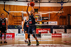 Basketball, win2day Basketball Superliga 2022/23, Grunddurchgang Runde 1, Oberwart Gunners, BBC Nord Dragonz Eisenstadt, Kyran Jordan Mc Clure (13)