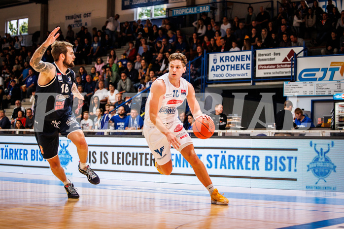 Basketball, win2day Basketball Superliga 2022/23, Grunddurchgang Runde 1, Oberwart Gunners, BBC Nord Dragonz Eisenstadt, Brock Gardner (10)