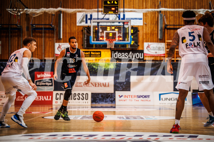 Basketball, win2day Basketball Superliga 2022/23, Grunddurchgang Runde 1, Oberwart Gunners, BBC Nord Dragonz Eisenstadt, Kyran Jordan Mc Clure (13)