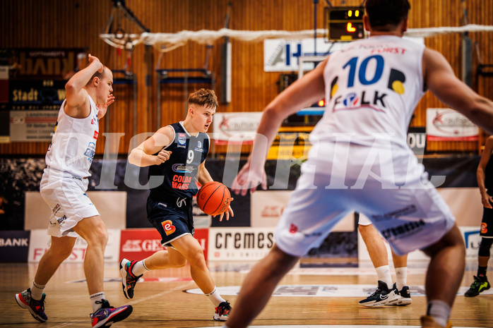 Basketball, win2day Basketball Superliga 2022/23, Grunddurchgang Runde 1, Oberwart Gunners, BBC Nord Dragonz Eisenstadt, Valentin Pasterk (9)