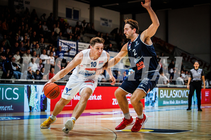 Basketball, win2day Basketball Superliga 2022/23, Grunddurchgang Runde 1, Oberwart Gunners, BBC Nord Dragonz Eisenstadt, Brock Gardner (10)