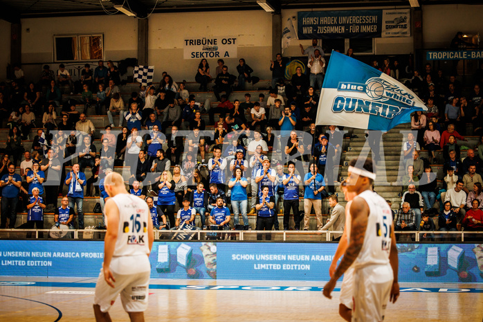 Basketball, win2day Basketball Superliga 2022/23, Grunddurchgang Runde 1, Oberwart Gunners, BBC Nord Dragonz Eisenstadt, Gunners Fans