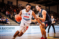 Basketball, win2day Basketball Superliga 2022/23, Grunddurchgang Runde 1, Oberwart Gunners, BBC Nord Dragonz Eisenstadt, Hall Elisias (11)
