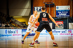 Basketball, win2day Basketball Superliga 2022/23, Grunddurchgang Runde 1, Oberwart Gunners, BBC Nord Dragonz Eisenstadt, Sebastian Käferle (7)