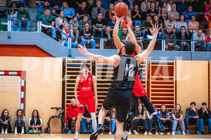 Basketball, Basketball Zweite Liga 2022/23, Playoff Viertelfinale Spiel 3, Mistelbach Mustangs, Wörthersee Piraten, Jan Kozina (8)