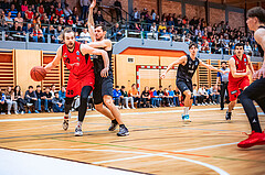 Basketball, Basketball Zweite Liga 2022/23, Playoff Viertelfinale Spiel 3, Mistelbach Mustangs, Wörthersee Piraten, Ian Moschik (20)