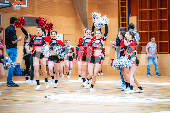 Basketball, Basketball Zweite Liga 2022/23, Playoff Viertelfinale Spiel 3, Mistelbach Mustangs, Wörthersee Piraten, Feature Cheerleader