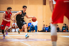 Basketball, Basketball Zweite Liga 2022/23, Playoff Viertelfinale Spiel 3, Mistelbach Mustangs, Wörthersee Piraten, Felix Leindecker (5)
