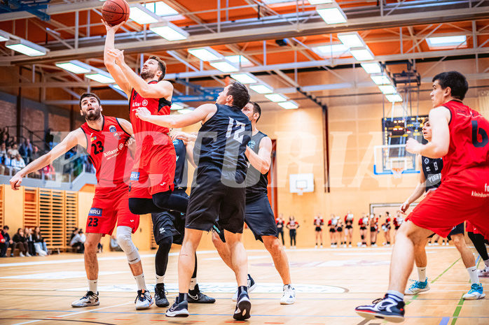 Basketball, Basketball Zweite Liga 2022/23, Playoff Viertelfinale Spiel 3, Mistelbach Mustangs, Wörthersee Piraten, Jan Kozina (8)