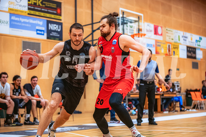 Basketball, Basketball Zweite Liga 2022/23, Playoff Viertelfinale Spiel 3, Mistelbach Mustangs, Wörthersee Piraten, Maximilian Kunovjanek (14)