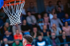 Basketball, Basketball Zweite Liga 2022/23, Playoff Viertelfinale Spiel 3, Mistelbach Mustangs, Wörthersee Piraten, David Wrumnig (12)