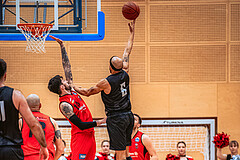 Basketball, Basketball Zweite Liga 2022/23, Playoff Viertelfinale Spiel 3, Mistelbach Mustangs, Wörthersee Piraten, Shawn L. Ray (6)