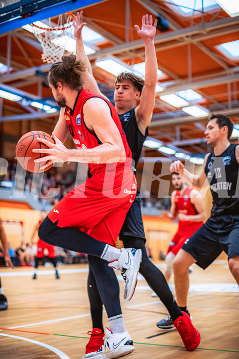 Basketball, Basketball Zweite Liga 2022/23, Playoff Viertelfinale Spiel 3, Mistelbach Mustangs, Wörthersee Piraten, Ian Moschik (20)