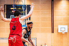 Basketball, Basketball Zweite Liga 2022/23, Playoff Viertelfinale Spiel 3, Mistelbach Mustangs, Wörthersee Piraten, Shawn L. Ray (6)