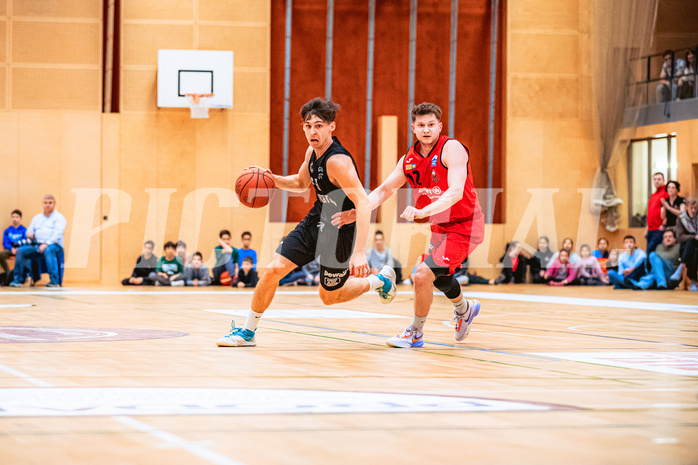 Basketball, Basketball Zweite Liga 2022/23, Playoff Viertelfinale Spiel 3, Mistelbach Mustangs, Wörthersee Piraten, Felix Leindecker (5)