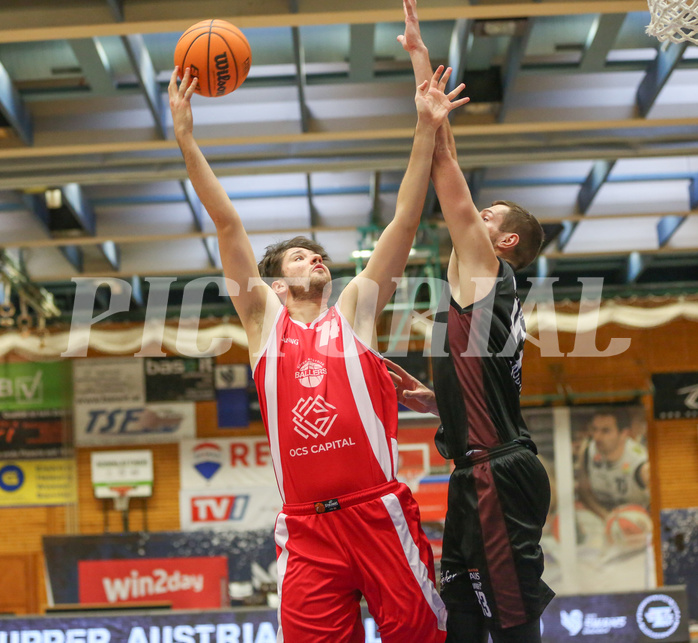 Basketball Zweite Liga 2022/23, Grunddurchgang 14.Runde Upper Austrian Ballers vs. Mistelbach Mustangs


