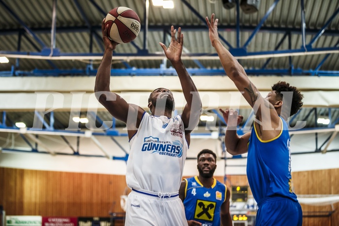 Basketball, ABL 2018/19, Grunddurchgang 9.Runde, Oberwart Gunners, UBSC Graz, Christopher Tawiah (14)